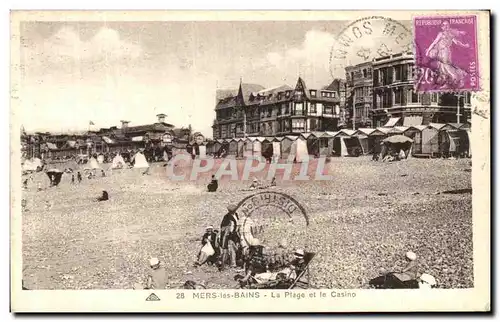 Cartes postales Mers Les Bains La Plage et le Casino