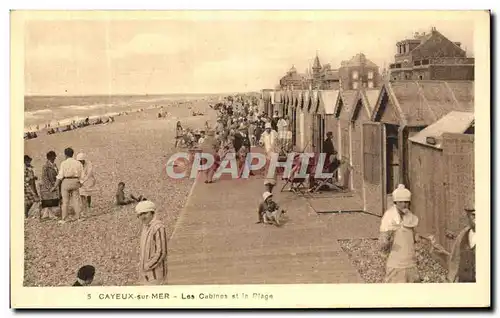 Cartes postales Cayeux sur Mer Les Cabines et la Plage