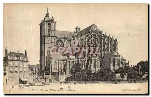 Cartes postales Le Mans Abside de la Cathedrale