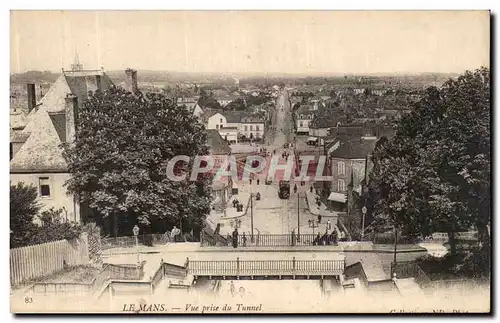 Cartes postales Le Mans Vue Prise du Tunnel Pont en X