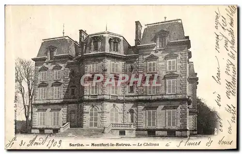 Ansichtskarte AK Sarthe Montfort le Rotrou Le Chateau