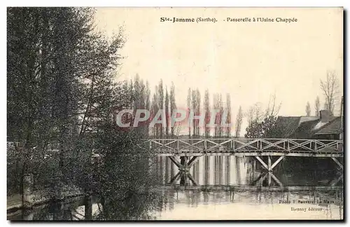 Cartes postales Ste Jamme Passerelle a l Usine Chappee