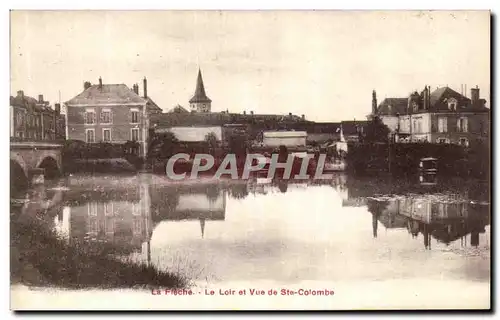 Cartes postales La Fleche Le Loir et Vue de Ste Colombe