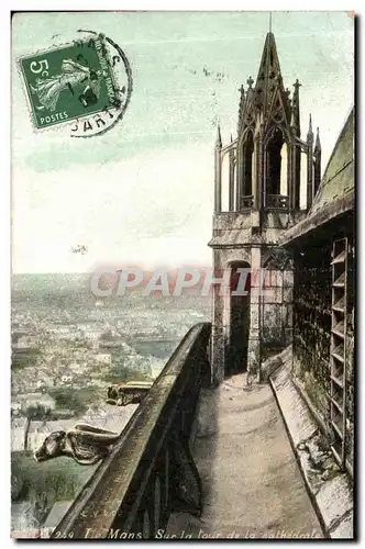 Cartes postales Le Mans Sur le tour de la Cathedrale