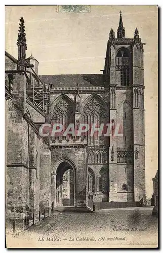 Ansichtskarte AK Le Mans La Cathedrale cote Meridional