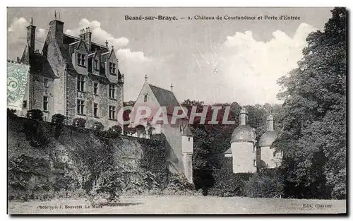 Ansichtskarte AK Besse sur Braye Chateau de Courtanvaux et Porte d Entree
