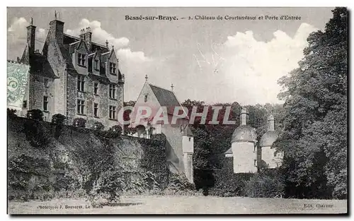 Cartes postales Besse sur Braye Chateau de Courtanvaux et Porte d Entree