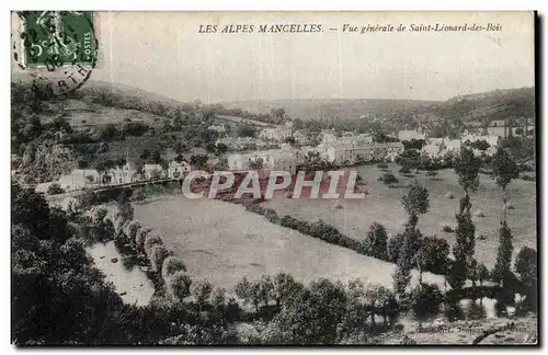 Ansichtskarte AK Vue Generale de Saint Leouard des Bois