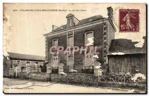 Cartes postales Villaines Sous Malicorne Sarthe Ecole des jeunes