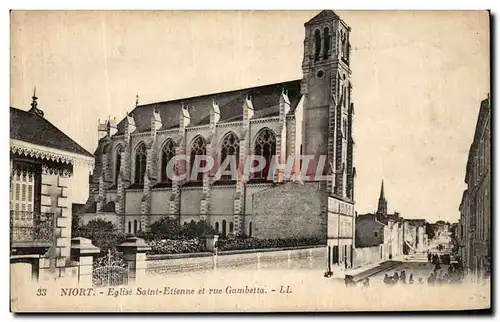 Ansichtskarte AK Niort Eglise Saint Etienne