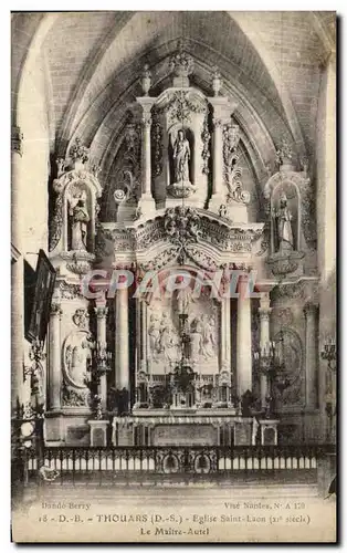 Cartes postales Thouars Eglise Saint Laon Le maitre autel