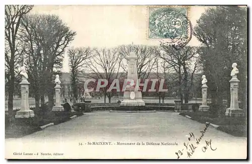 Ansichtskarte AK St Maixent Monument de la Defense nationale Militaria