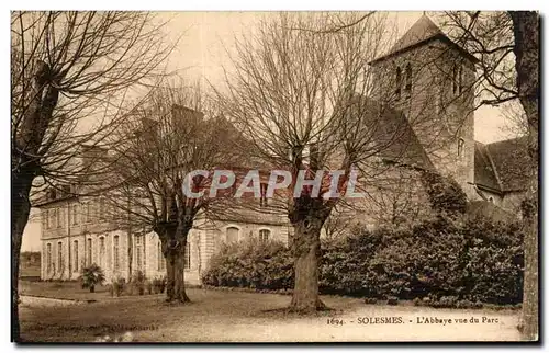 Cartes postales Solesmes L abbaye vue de Parc