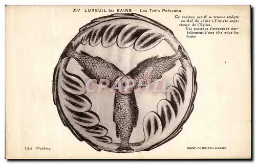 Cartes postales Luxeuil Les Bains Les trois poissons