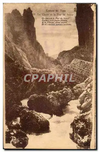 Cartes postales Gorges du Tarn Le chaos et le pas de Soucy