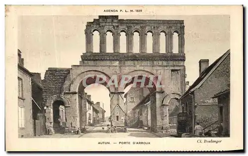 Cartes postales Autun Porte Darroux