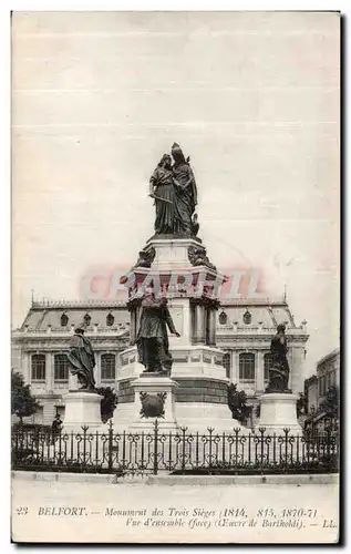 Cartes postales Belfort Monument des Trois sieges