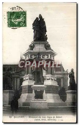Cartes postales BelFort Monument des Trois Sieges