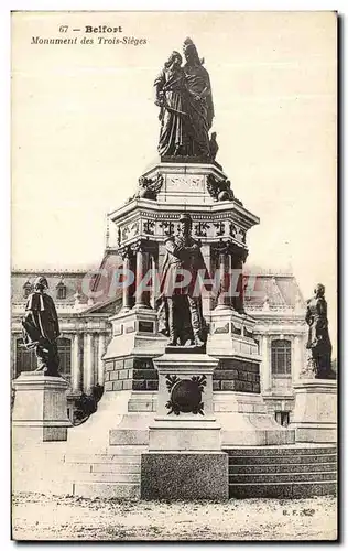 Cartes postales Belfort Monument des Trois Sieges