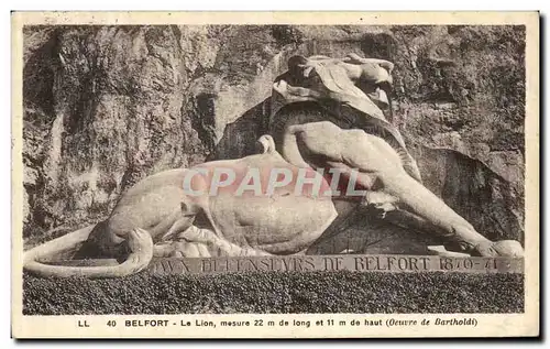 Cartes postales Belfort Le Lion