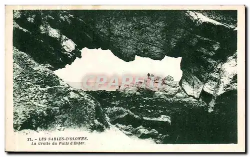 Ansichtskarte AK Les Sables D olonne La grotte du puits d enfer