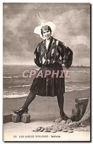 Cartes postales Les Sables D olonne Sablaise Folklore Costume
