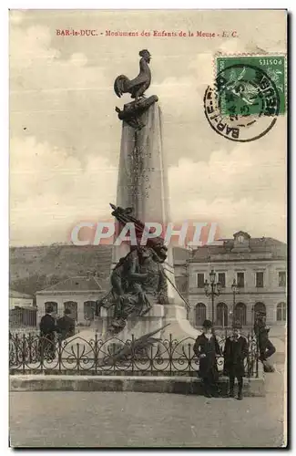 Ansichtskarte AK Bar Le Duc Monument des Enfants de la Meuse Militaria Coq