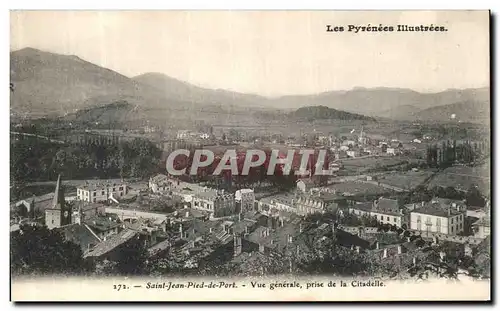 Cartes postales Les Pyrenees Illustrees Saint Jean Pied De Port Vue Generale Prise de la Citadelle