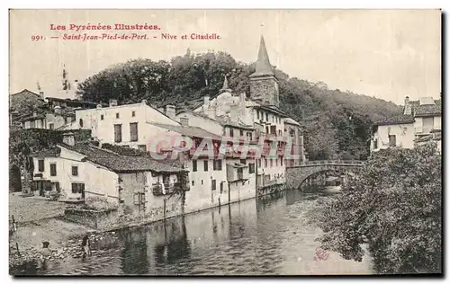 Cartes postales Saint Jean Pied De Port Nive et Citadelle