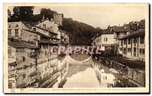 Ansichtskarte AK Saint Jean Pied De Port Vieilles maisons sur le port