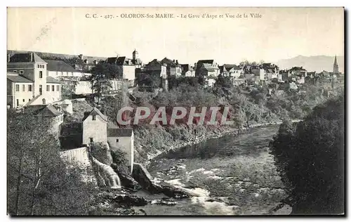 Cartes postales Oloron Ste Marie Le Gave d Aspe et Vue de la Ville