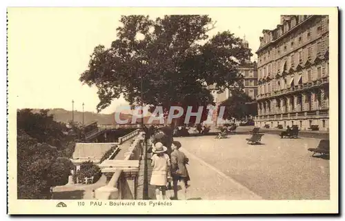 Cartes postales Pau Boulevard des Pyrenees