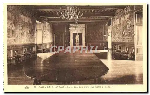 Cartes postales Pau Le Chateau Salle dite des Etats La salle a manger