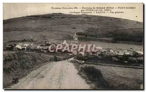 Cartes postales Environs du Grand Hotel Font Romeu par Odeillo Cerdagne espagnole Llivia Vue generale