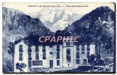 Cartes postales Vernet Les Bains Villa Hotel Beausoleil