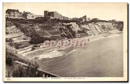 Cartes postales Biarritz La Cote Des Basques