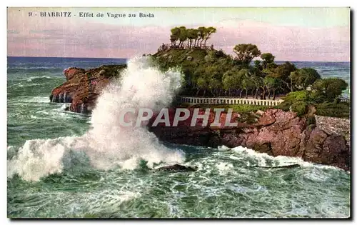 Cartes postales Biarritz Effet de Vague au Basta