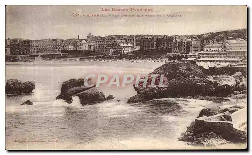 Cartes postales Biarritz Vue d ensemble prise de l Atalaye