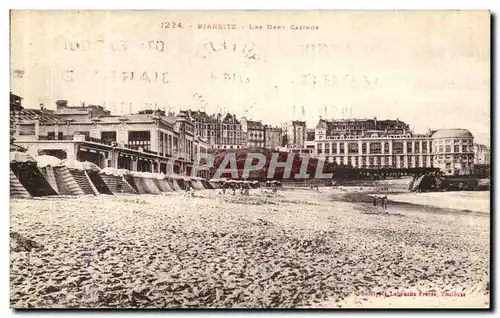 Cartes postales Biarritz Les deux casinos