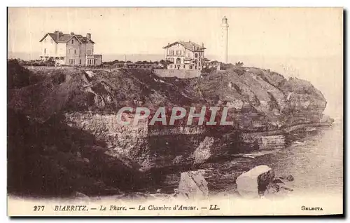 Ansichtskarte AK Biarritz Le Phare La Chambre d Amour Phare