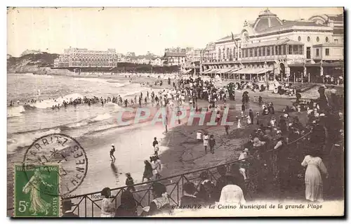 Ansichtskarte AK Biarritz Le Casino Municipal de la grande plage