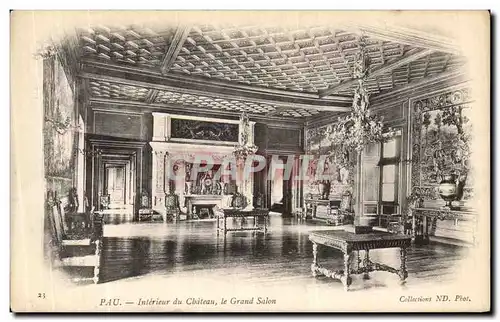 Cartes postales Pau Interieur du Chateau le Grand Salon