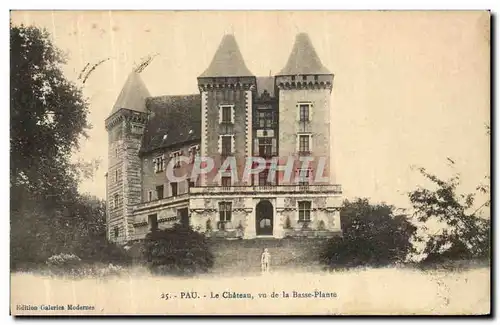 Cartes postales Pau Le Chateau Vu la Basse Plante