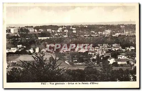 Ansichtskarte AK Pau Vue Generale Gelos et le Palais d Hiver