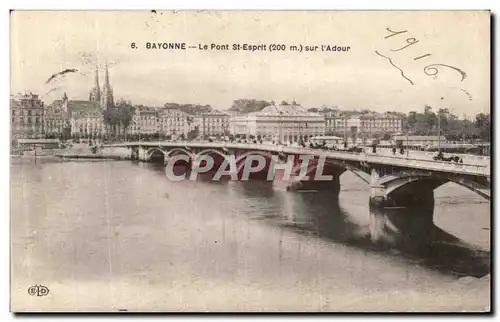 Ansichtskarte AK Bayonne La Pont St Esprit sur l Adour