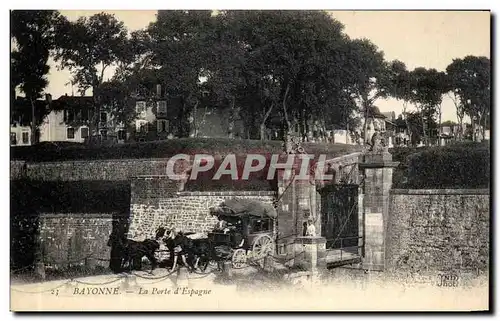 Ansichtskarte AK Bayonne Le Pont d Espagne Caleche