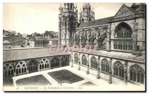 Cartes postales Bayoone La Cathedrale et le Cloitre