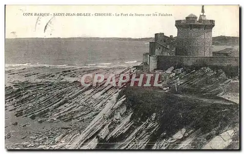 Cartes postales St Jean de Luz Les Ciboure Le Fort Socoa sur les Falaises