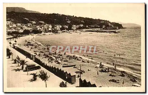 Cartes postales Corniche Des Maures Le Lavandou Vue de la plage