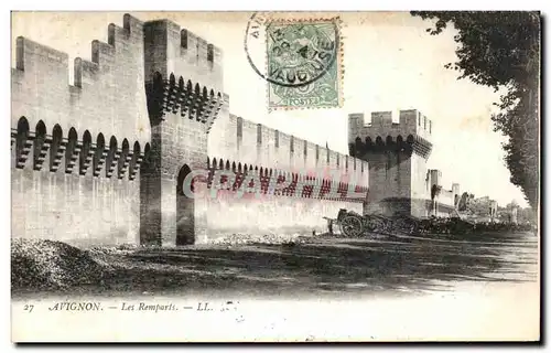 Cartes postales Avignon Les Remparts